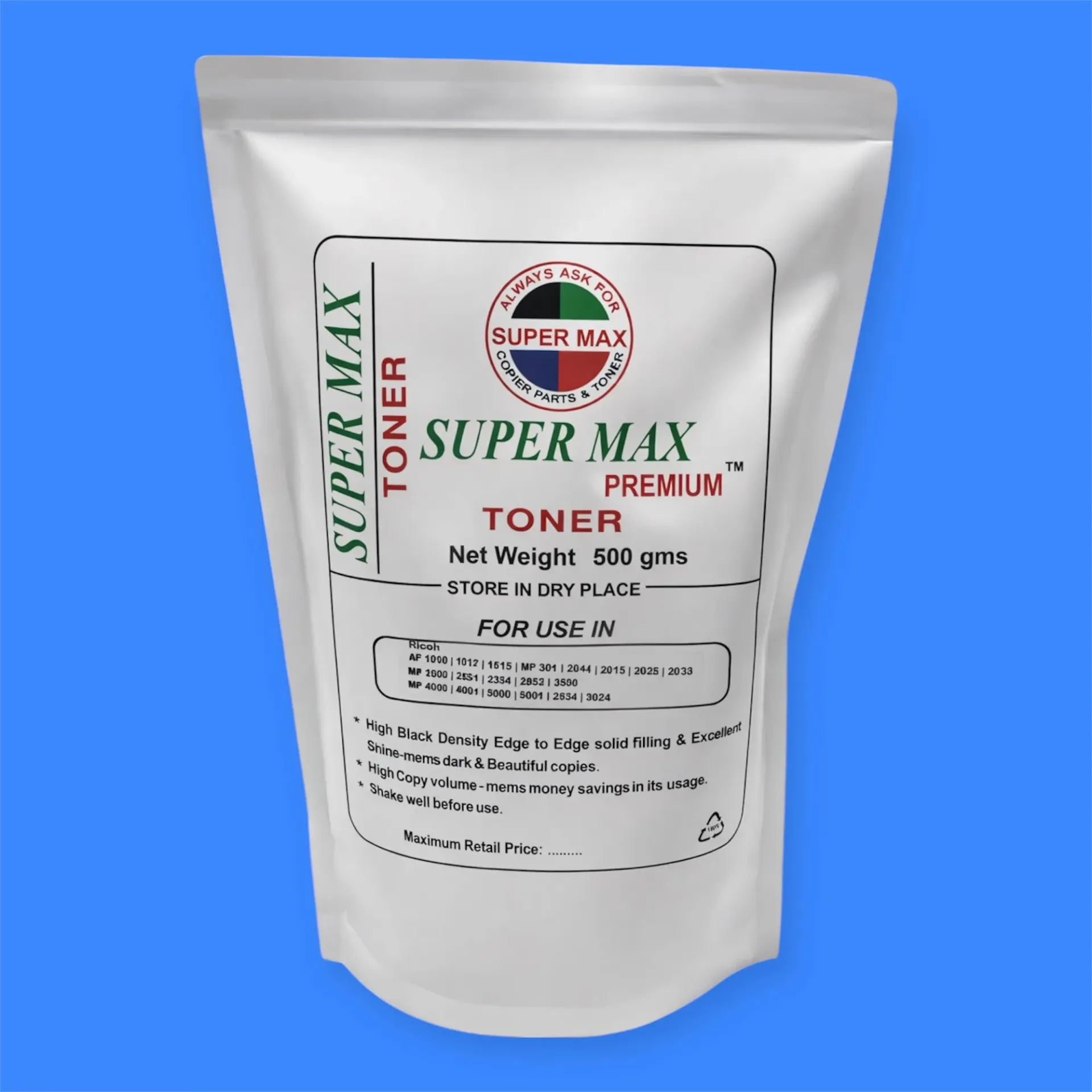 RICOH TONER 500G - SUPER MAX PREMIUM