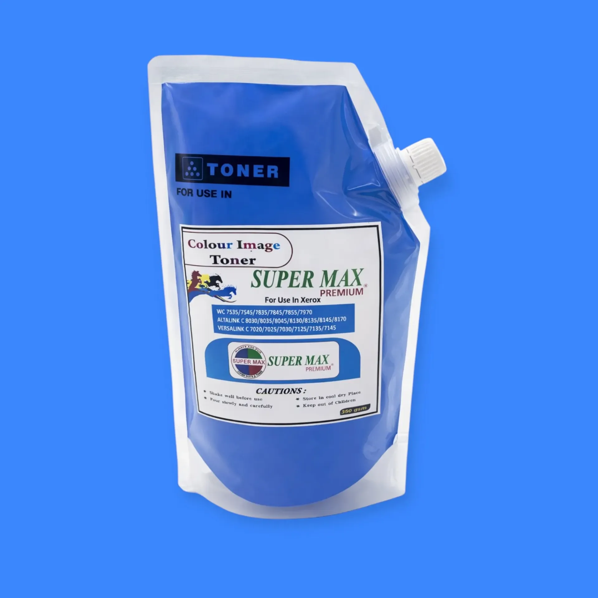 WC 7535 TONER-SUPER MAX PREMIUM-350G-CYAN (WorkCentre 7965)